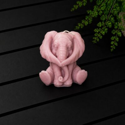 Roze olifant kaars – horen